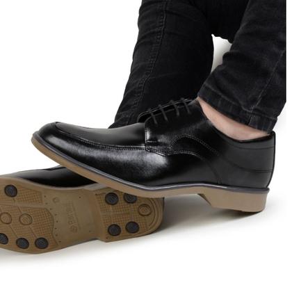 Imagem de Sapato Social Masculino Casual Com Cadarço Sola Marrom (Ref:G45004)