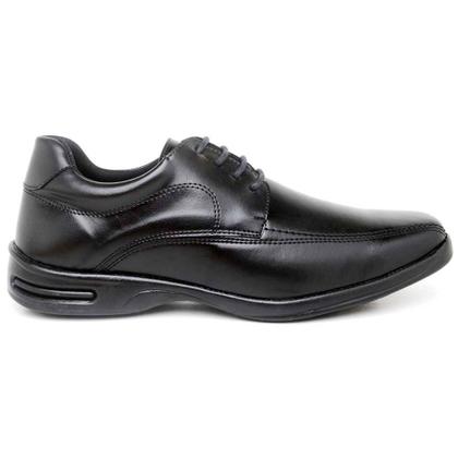 Imagem de Sapato Social Masculino Casual Elegante Preto Marrom Cadarço Conforto