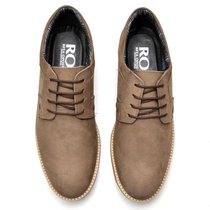 Imagem de Sapato Social Masculino Couro Derby Cano Curto Casual