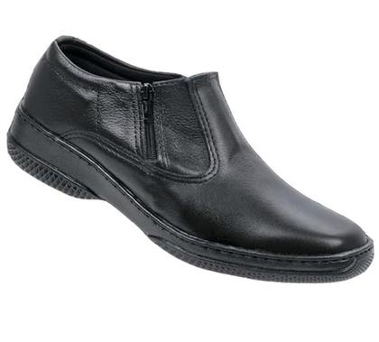 Imagem de Sapato Social Masculino Couro Estilo Meia Bota Com Ziper Otimo Ref 5020 Otima Igreja Crente Evangeli