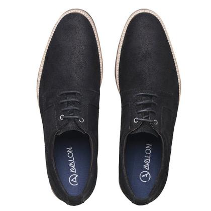 Imagem de Sapato Social Masculino Derby Até 45 Joel Avalon em Couro Preto