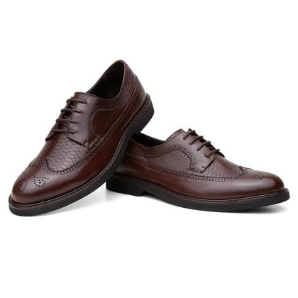 Imagem de Sapato Social Masculino Derby Brogue Inglaterra Couro