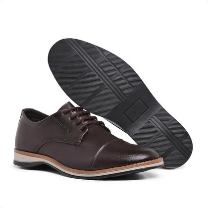 Imagem de Sapato Social Masculino material sintético Confortável Elegante para Trabalho e Festa