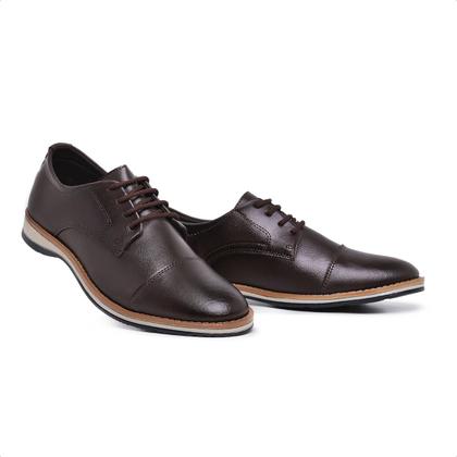 Imagem de Sapato Social Masculino material sintético Confortável Elegante para Trabalho e Festa