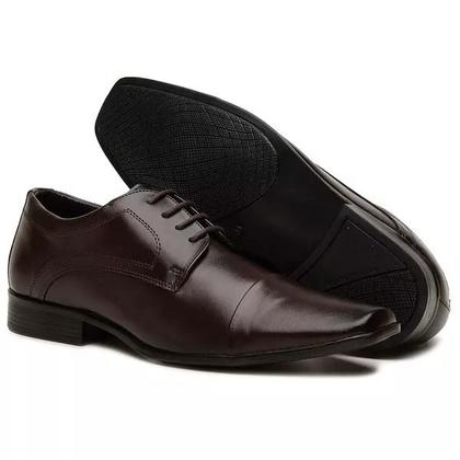 Imagem de Sapato Social Masculino Oxford Homem Moderno Cap Toe Design Italiano Elegante Macio