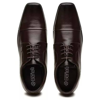 Imagem de Sapato Social Masculino Oxford Homem Moderno Cap Toe Design Italiano Elegante Macio