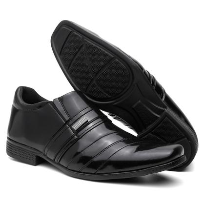 Imagem de Sapato Social Masculino Preto Casual Brilho Básico