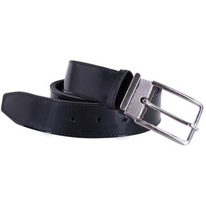 Imagem de sapato social masculino preto com vinho + cinto social