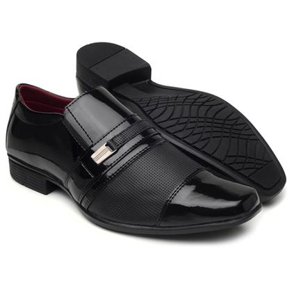 Imagem de Sapato Social masculino preto estilo italiano numeração 37 ao 44 ref 109