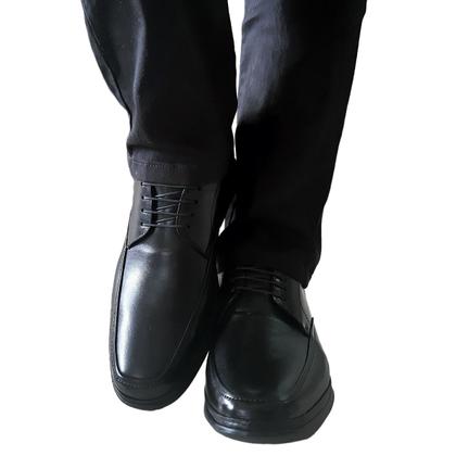 Imagem de Sapato Social Masculino Savelli Tradicional Em Couro Com Cadarço Clássico Trabalho Conforto Igreja