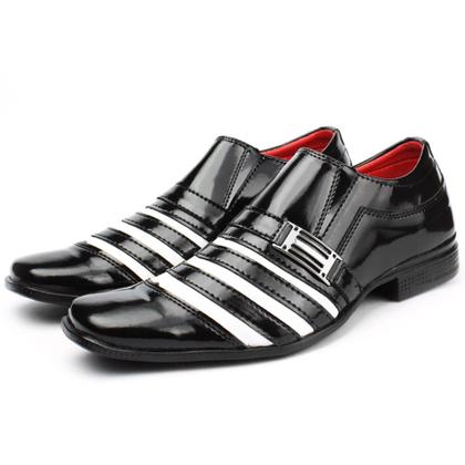 Imagem de Sapato Social Masculino Verniz Casual Kit 3 Pares Estiloso