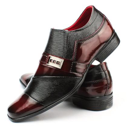 Imagem de Sapato Social Masculino Verniz Casual Kit 3 Pares Estiloso