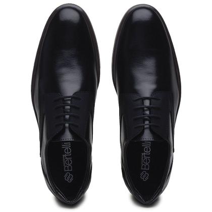 Imagem de Sapato Social Masulino Estilo Italiano C/ Cadarço Plain Toe Confortável Leve Formatura Casamento