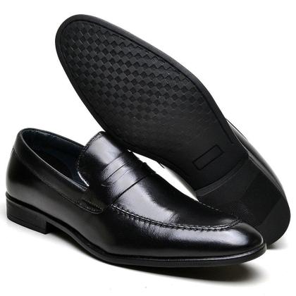 Imagem de Sapato Social Mocassim Loafer Masculino em Couro Elegante