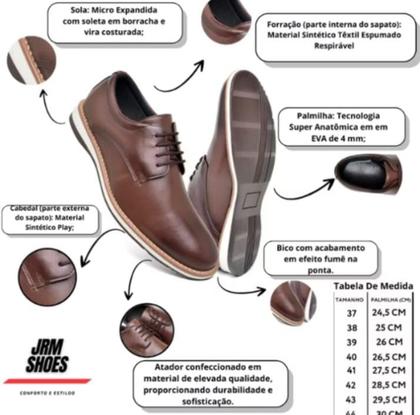 Imagem de sapato social oxford masculino