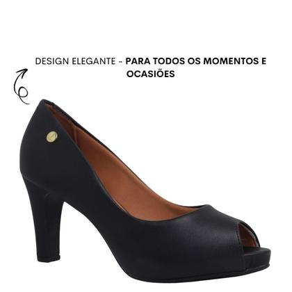 Imagem de Sapato Social Scarpin Vizzano Salto Médio Meia Pata Embutida