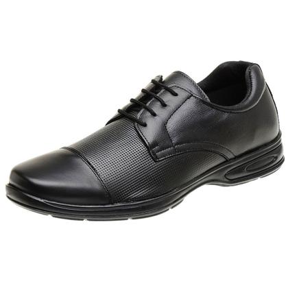 Imagem de Sapato Social Sola Confort Masculino Em Couro Com Cadarço Oxford + Cinto (SL5051)