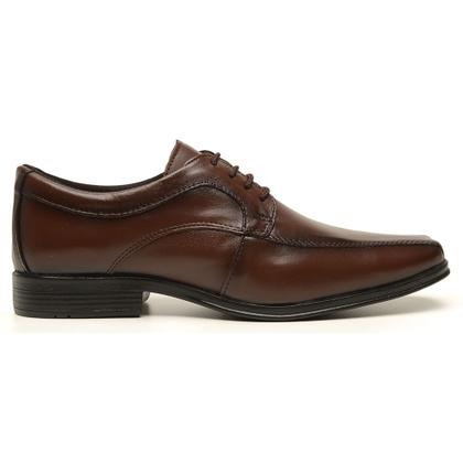 Imagem de Sapato Social Sport Fino Masculino Couro Marrom Confort