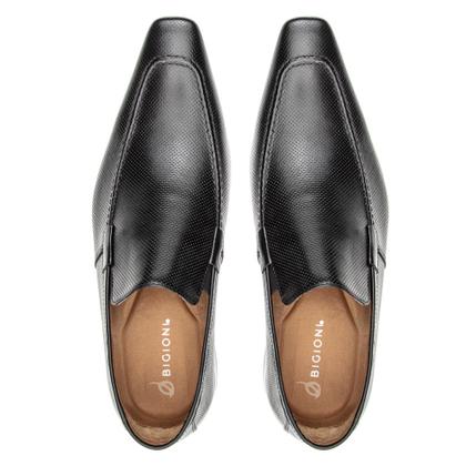 Imagem de Sapato Social Texturizado Yoyo Store Aberto com Sola Borracha e Bico Fino