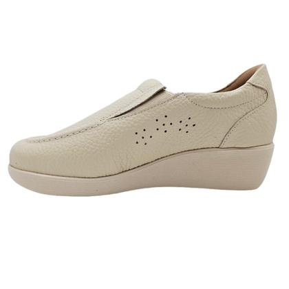 Imagem de Sapato Usaflex Mocassim Anabela em Couro Relax Uniforme