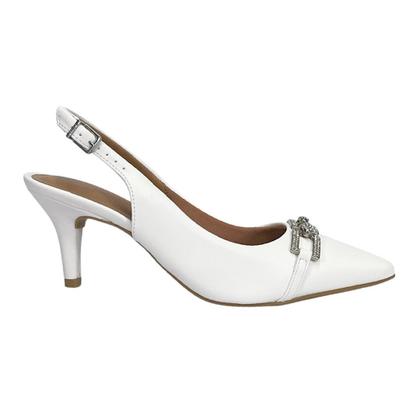 Imagem de Sapato Vizzano Slingback Salto Fino 1185.1131 Branco