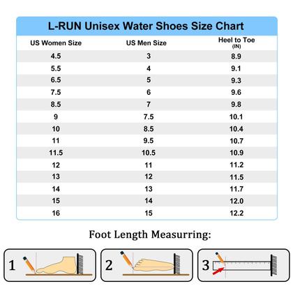 Imagem de Sapatos aquáticos L-RUN Caminhando com os pés descalços para mulheres/homens pretos EU40