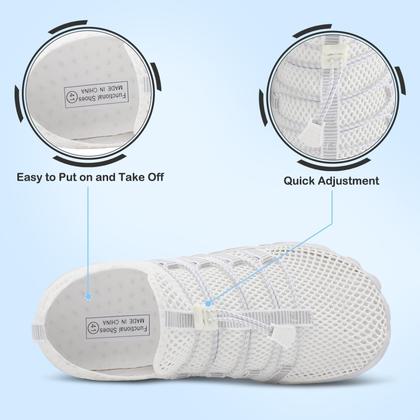 Imagem de Sapatos aquáticos L-RUN para mulheres e homens brancos EU41