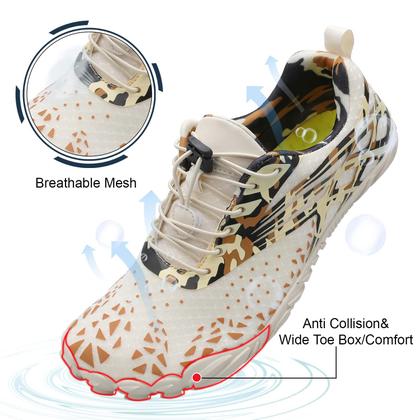 Imagem de Sapatos de caminhada aquática L-RUN para mulheres Barefoot Beige EU37