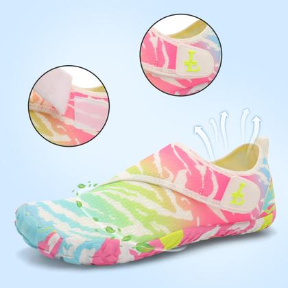 Imagem de Sapatos de caminhada aquática L-RUN para mulheres e homens, com os pés descalços, rosa EU38