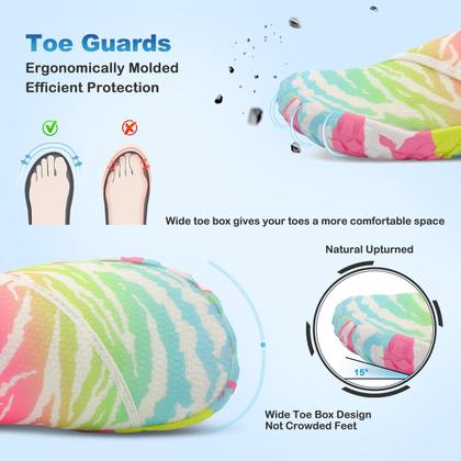 Imagem de Sapatos de caminhada aquática L-RUN para mulheres e homens, com os pés descalços, rosa EU38