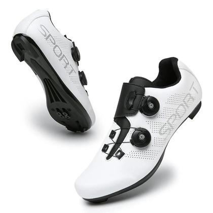 Imagem de Sapatos de Ciclismo MTB Unissex com Trava SPD - Tênis para Estrada e Mountain Bike