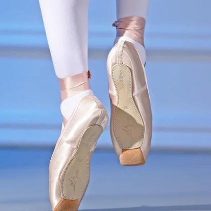 Imagem de Sapatos De Dança Profissional De Ballet Para Mulheres E Meninas Com Laços