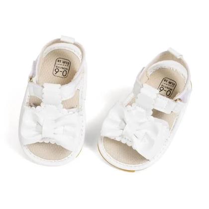 Imagem de Sapatos De Verão Unissex Para Bebês, Sandálias Clássicas De PU Macio Com Borracha Antiderrapante