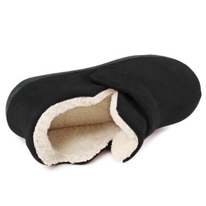 Imagem de Sapatos domésticos Zizor Ivy femininos pretos tamanho 9 com alça ajustável