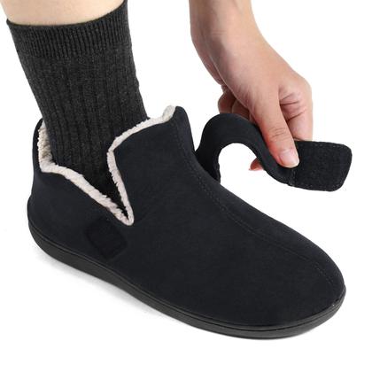 Imagem de Sapatos domésticos Zizor Ivy femininos pretos tamanho 9 com alça ajustável