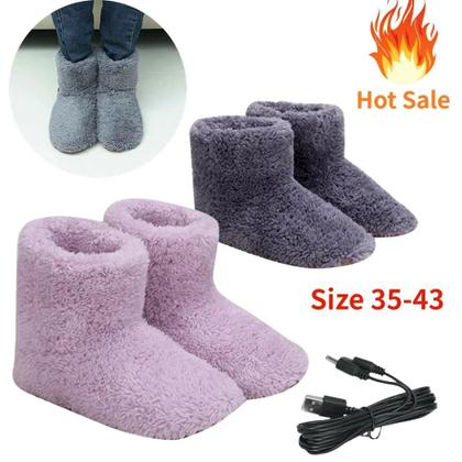 Imagem de Sapatos Elétricos USB Aquecidos Para Inverno Para Homens E Mulheres, Laváveis, Aquecedores De Pés De
