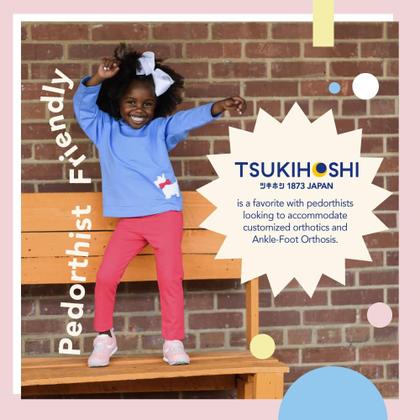 Imagem de Sapatos infantis TSUKIHOSHI Racer com fecho de alça dourado/rosa - 9 crianças