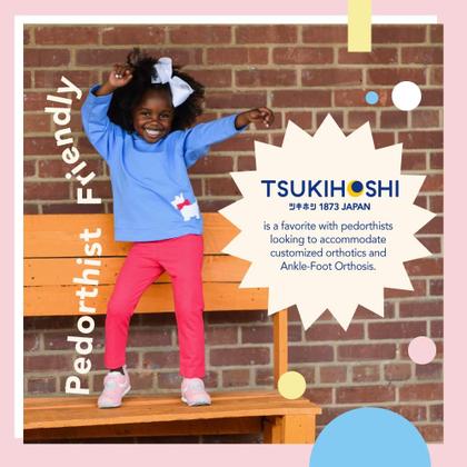 Imagem de Sapatos infantis TSUKIHOSHI Racer com fecho de alça e laváveis à máquina