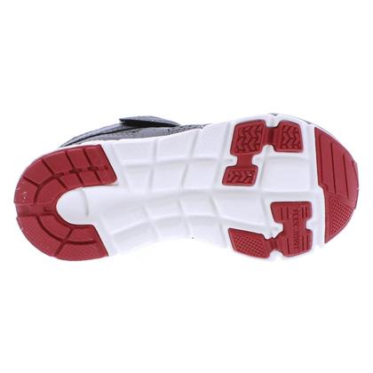 Imagem de Sapatos infantis TSUKIHOSHI Velocity com fecho de alça cinza/vermelho - 9T (1-4Y)