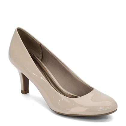 Imagem de Sapatos LifeStride Scarpins Parigi Taupe Suave Verniz 10 M