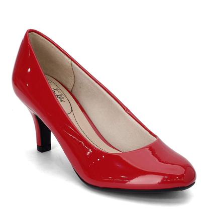 Imagem de Sapatos LifeStride Scarpins Parigi Vermelho Fogo Verniz 39 M