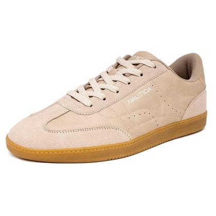 Imagem de Sapatos Nautica Classic Low-Top Walking Vegan Suede Masculinos Sand 8,5 EUA