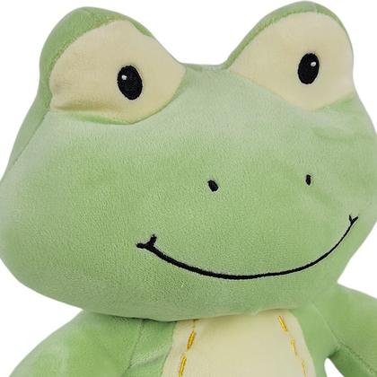 Imagem de Sapo De Pelúcia Sentado Sorriso Fofinho 27Cms - Verde