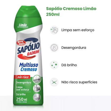 Imagem de Sapólio Cremoso Radium Limão 250ml Bombril