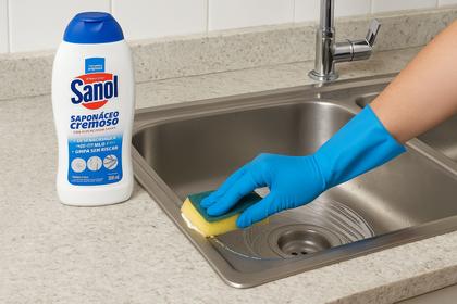 Imagem de Saponáceo Cremoso Sanol 500ml Fragrância Original