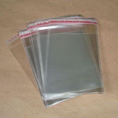 Imagem de Saquinho Transparente Com Adesivo Aba saco adesivado Cristal 5X8