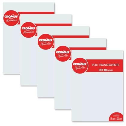 Imagem de Saquinho transparente liso 15x22cm com 1000 unidades