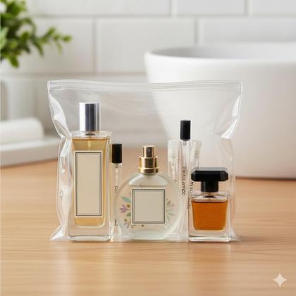 Imagem de Saquinho zip lock aeroporto 20x20 5 un (MEDIDA OFICIAL ANAC) 1L transparente