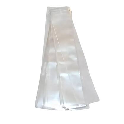 Imagem de Saquinhos 4x24cm para gelinho, geladinho, farofa transparente saco pe