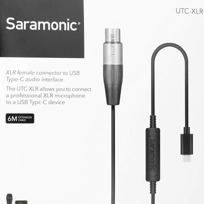 Imagem de Saramonic Cabo de interface microfone XLR fêmea para USB-C